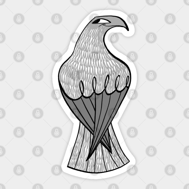 Crow Sticker by Rosanaeye
